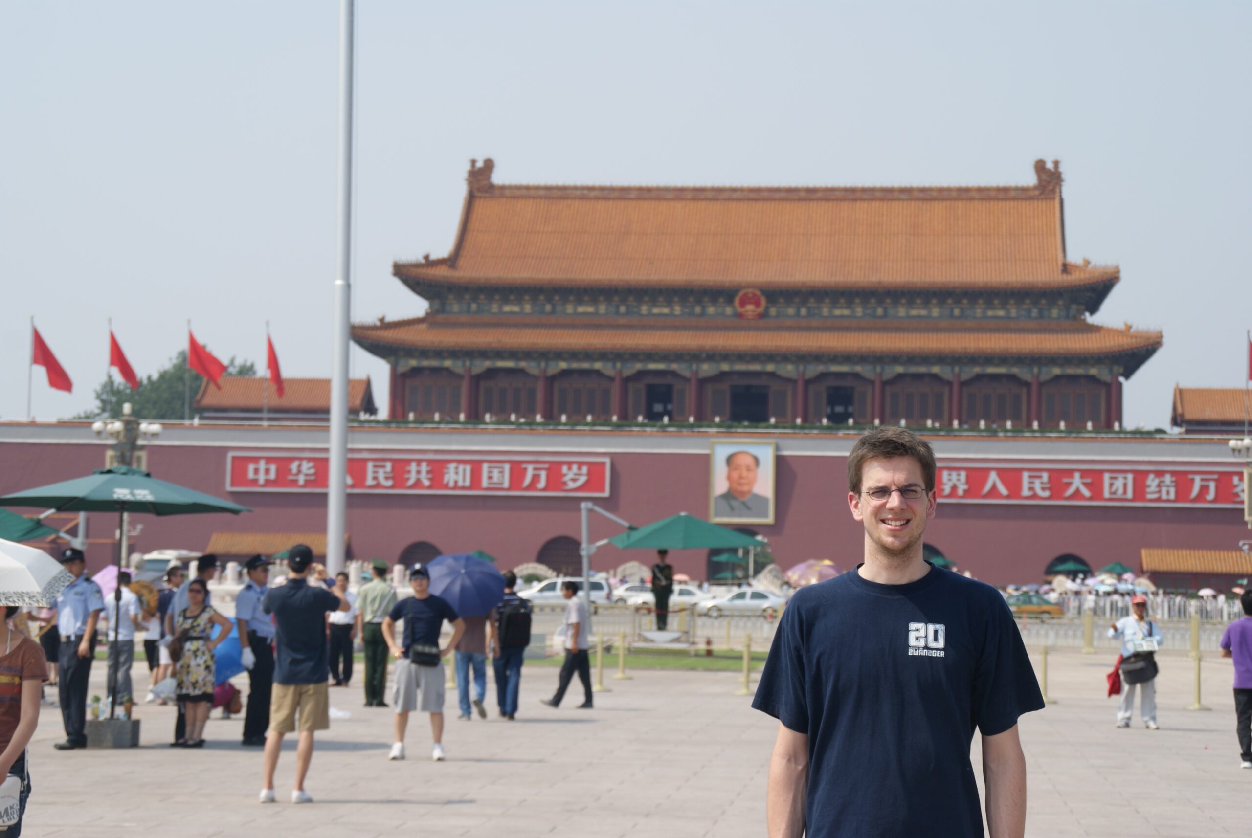Mathias Rechsteiner in seinem Austauschjahr in China.