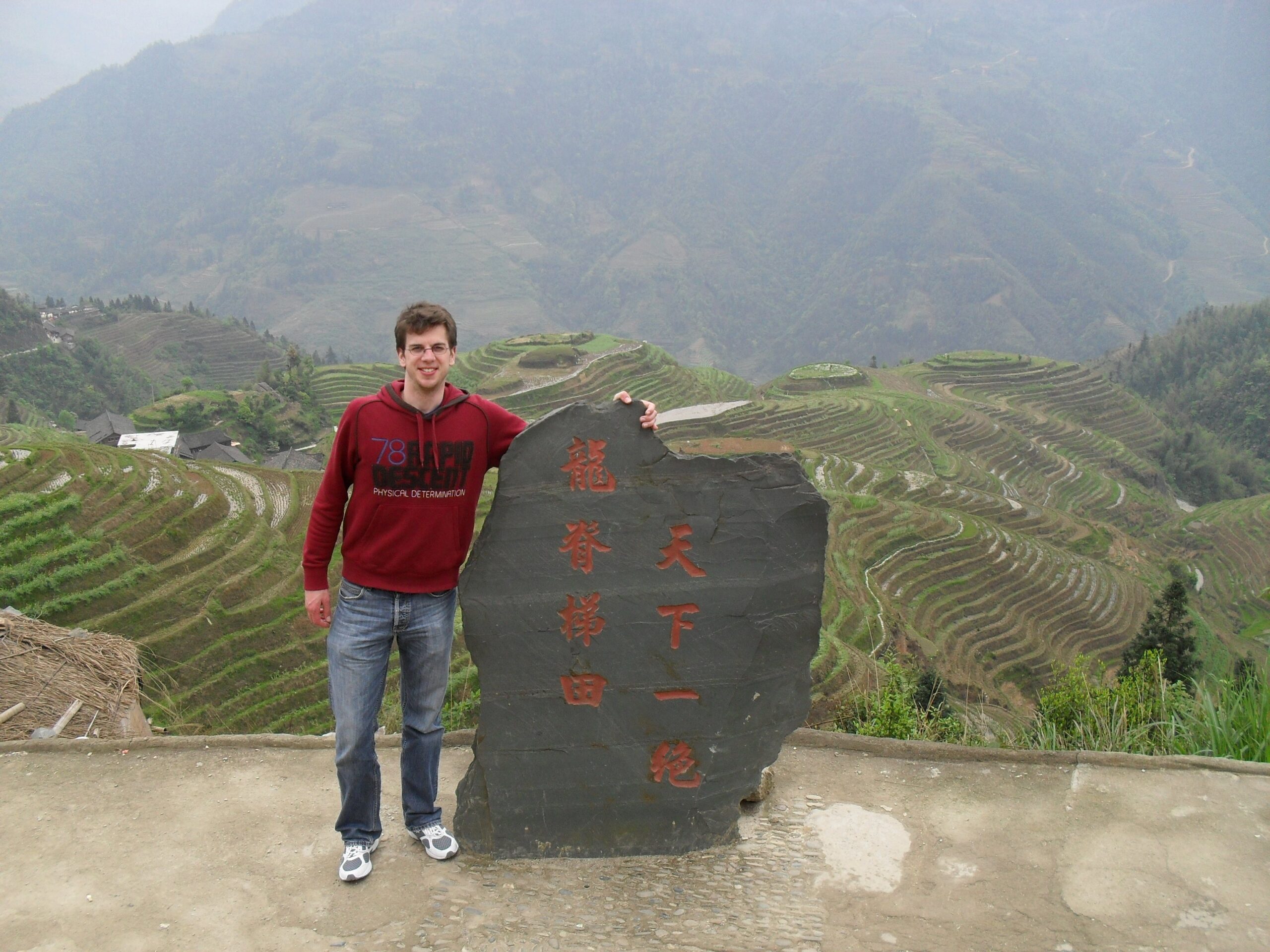 Mathias Rechsteiner in seinem Austauschjahr in China.