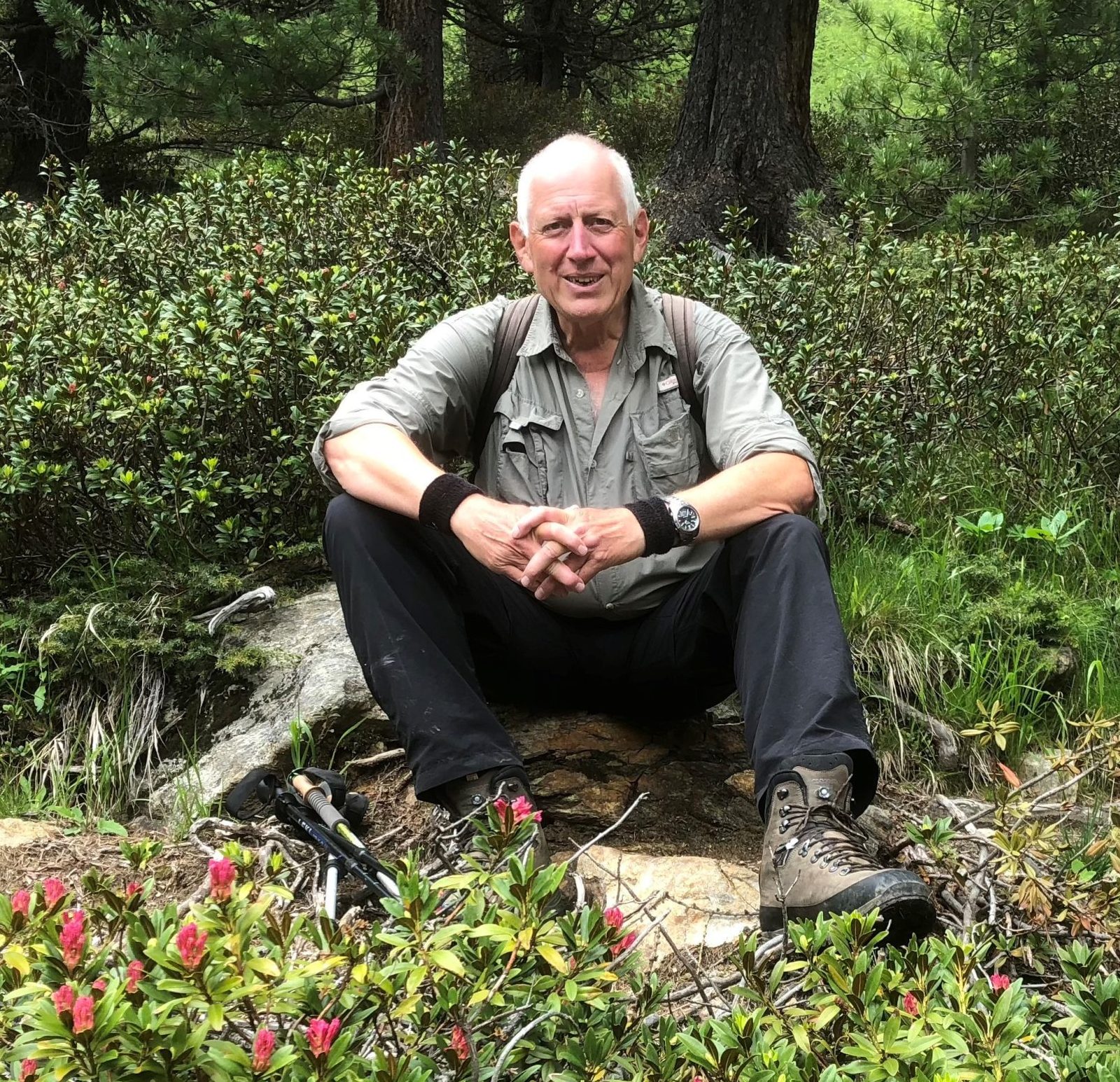 In der Natur fühlt er sich wohl: Willy Baumann fischt und jagt.